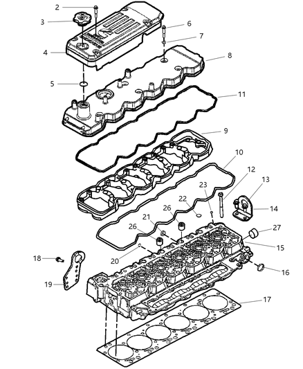 2003 Dodge Ram 3500 Cylinder Head Diagram 4