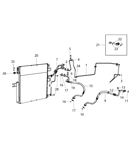 2013 Ram 2500 A/C Plumbing Diagram 2