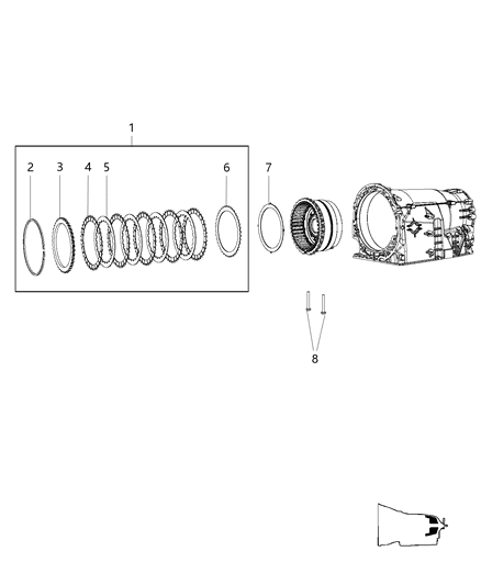 2010 Dodge Charger B2 Clutch Assembly Diagram 1