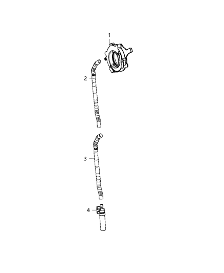 2013 Ram 2500 Tube-Oil Pickup Diagram for 68161357AA