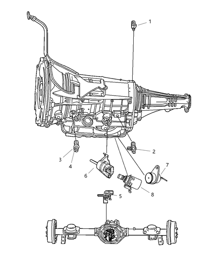 2010 Dodge Ram 1500 Sensor-Speed Diagram for 5170588AA