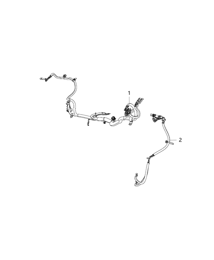 2015 Jeep Cherokee Bracket-Battery Wiring Diagram for 68243431AA