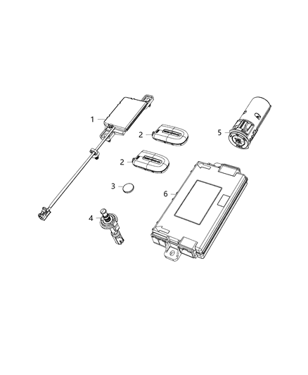 2017 Dodge Challenger Module, Remote Start Diagram