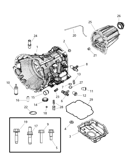 2006 Dodge Durango Case , Transmission Diagram 2