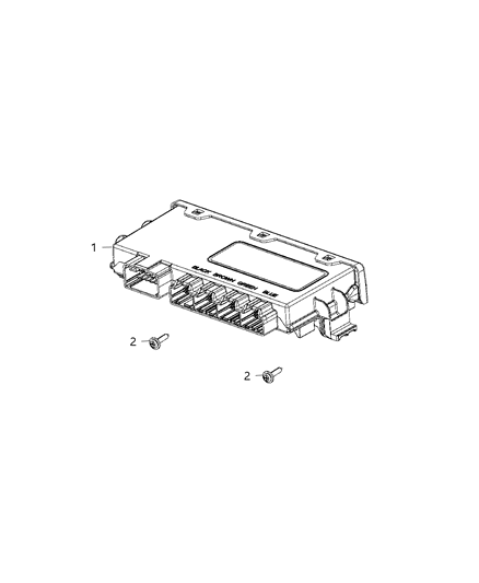 2020 Dodge Charger Module-Vehicle Systems Interface Diagram for 68236708AH