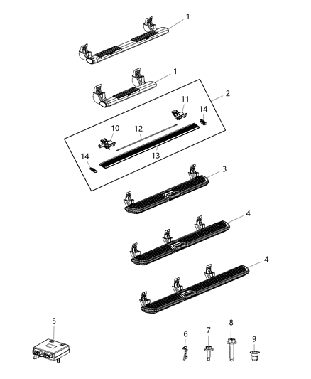 2020 Ram 2500 Running Boards And Side Steps Diagram