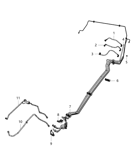 2014 Chrysler 200 Clip-Fuel Tube Diagram for 68021643AA