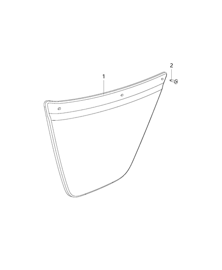 2016 Ram ProMaster 2500 Front Lower Door Trim Panel Diagram