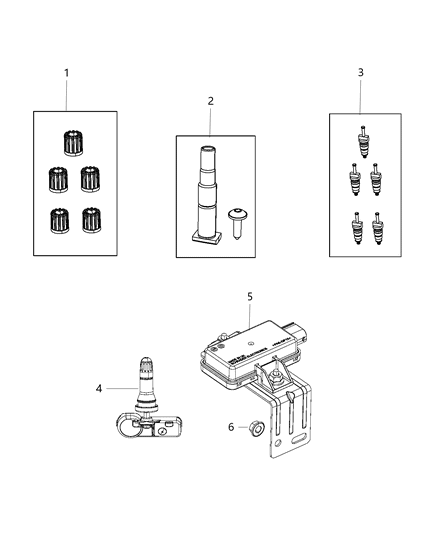 2019 Jeep Wrangler Tire Monitoring System Diagram