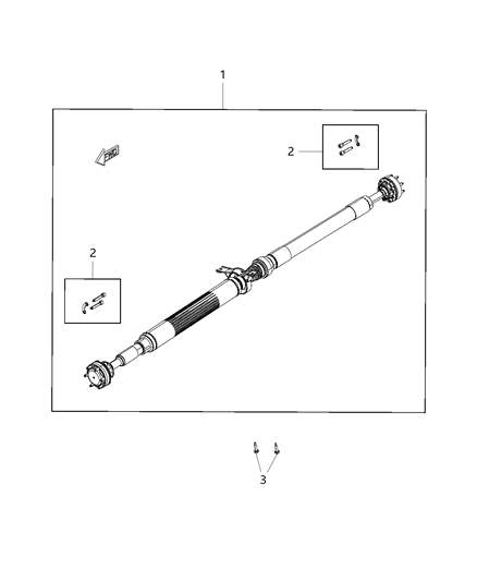 2015 Chrysler 300 Shaft - Drive Diagram 2