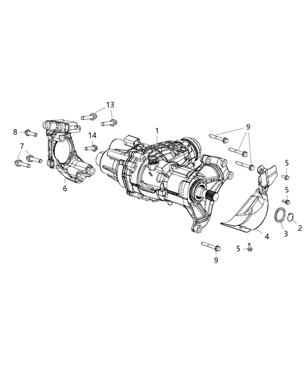 2019 Jeep Compass Assembly, Power Transfer Unit Diagram 5