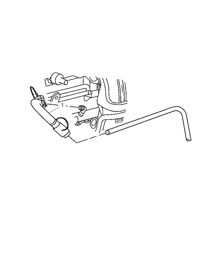 2005 Jeep Liberty Fuel Lines, Front Diagram 1