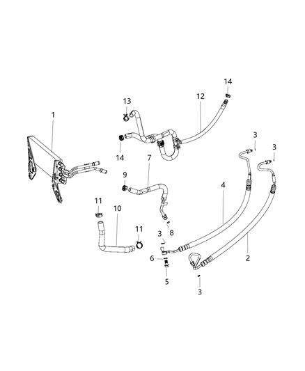 2018 Ram 3500 Power Steering Hose Diagram