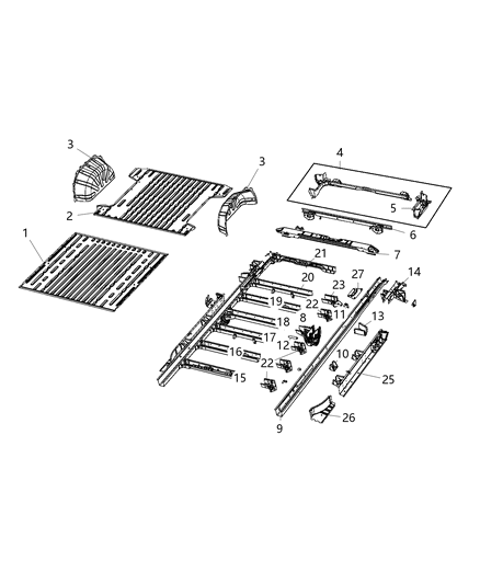 2020 Ram ProMaster 3500 Striker Diagram for 68134278AA