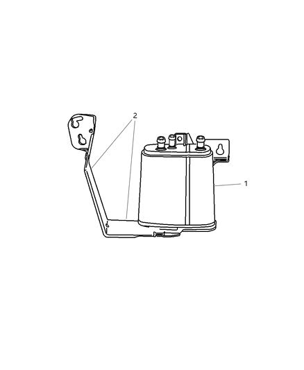 2004 Jeep Grand Cherokee Bracket-Vapor CANISTER Diagram for 53013463AH