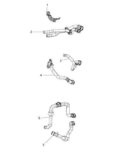 2019 Jeep Renegade Hose-Heater Diagram for 68439205AA