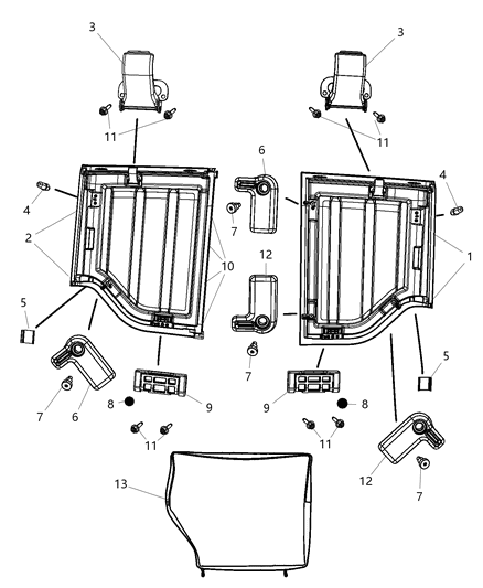 2009 Jeep Wrangler Screw-TARGA Panel Lever Diagram for 68004986AA