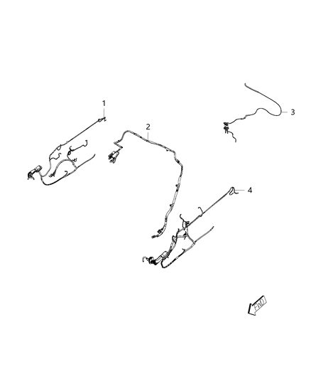 2017 Dodge Viper Wiring-Front Door Diagram for 5043058AB