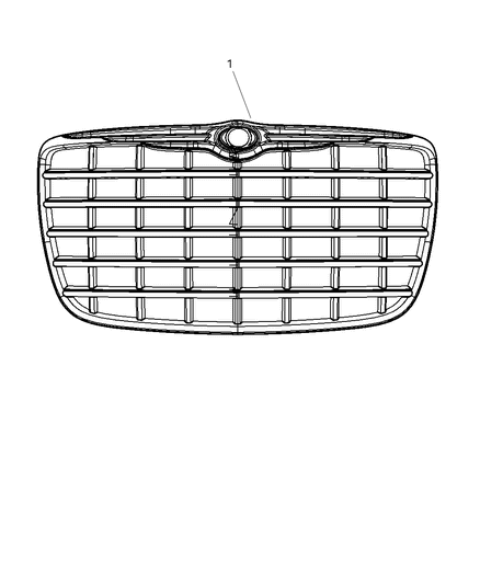 2007 Chrysler 300 Grille-Radiator Diagram for 4806455AA