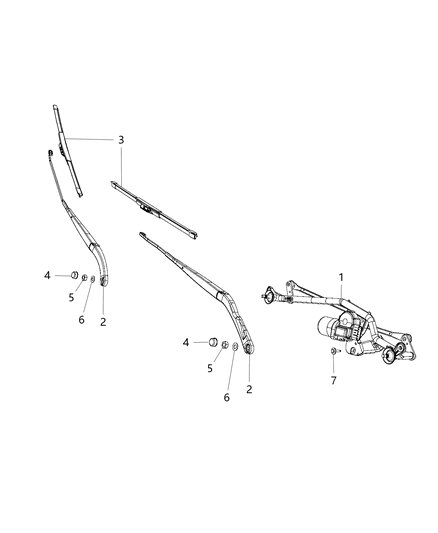 2014 Ram ProMaster 2500 Front Wiper System Diagram