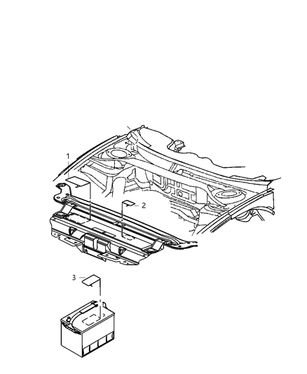 2009 Chrysler 300 Engine Compartment Diagram