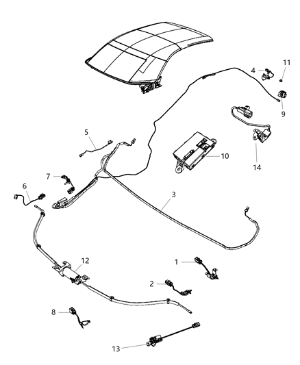 2008 Chrysler Sebring Convertible Top Electric Diagram