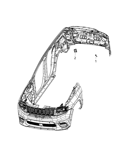 2019 Jeep Grand Cherokee Module, Power Liftgate & Warning Chime Diagram