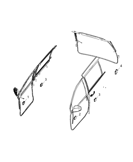 2013 Ram C/V Module, Doors & Liftgate Diagram