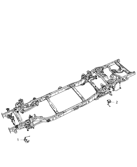 2020 Jeep Gladiator Sensor-Ride Height Diagram for 68335594AA