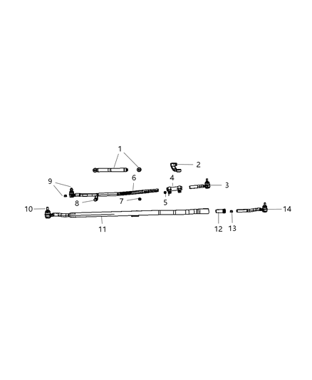 2009 Jeep Wrangler Steering Linkage Diagram 2