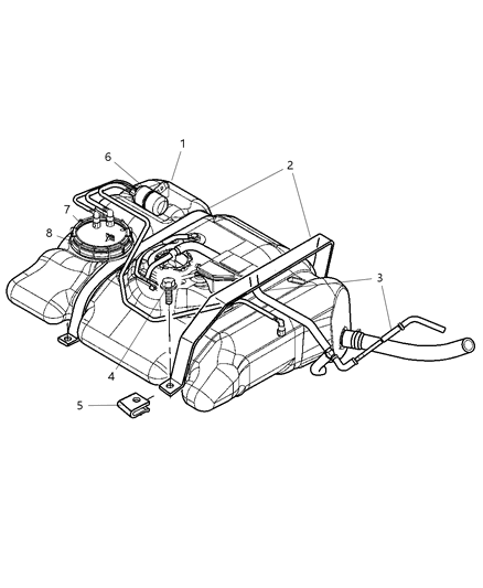 2001 Chrysler Prowler Regulator-Fuel Pressure Diagram for 5016846AB