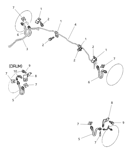 2004 Chrysler Sebring Coupe Rear Brake Lines Diagram