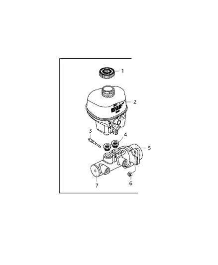 2007 Dodge Ram 1500 Brake Master Cylinder Diagram