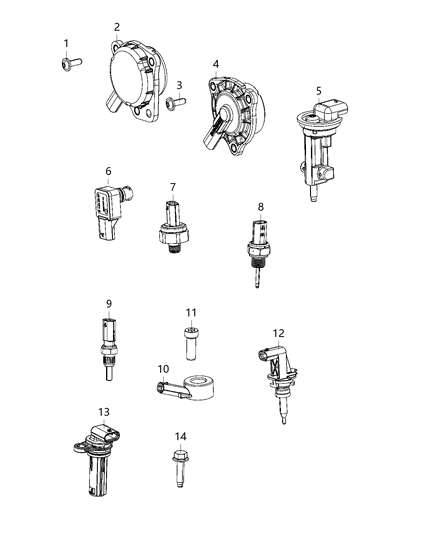 2021 Jeep Gladiator Sensors, Engine Diagram 2