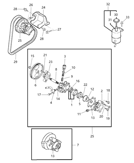 1999 Dodge Avenger Power Steering Pump Diagram 1