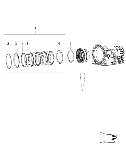 2011 Dodge Charger B2 Clutch Assembly Diagram 1