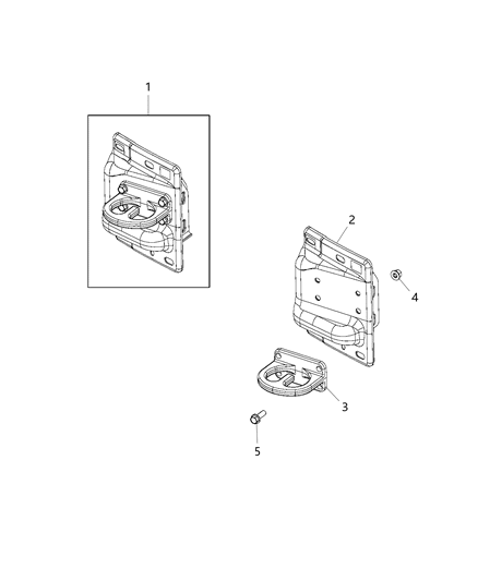 2018 Ram 3500 Bolt-HEXAGON FLANGE Head Diagram for 6511082AA