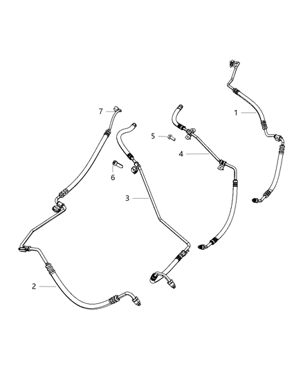 2011 Dodge Charger Power Steering Hose Diagram