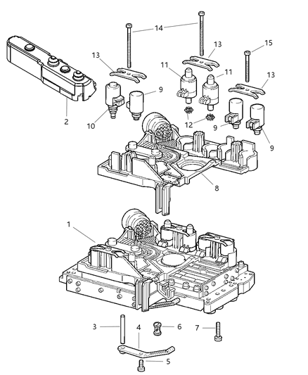 2007 Jeep Grand Cherokee Electronic - Hydraulic Control Unit Diagram 2