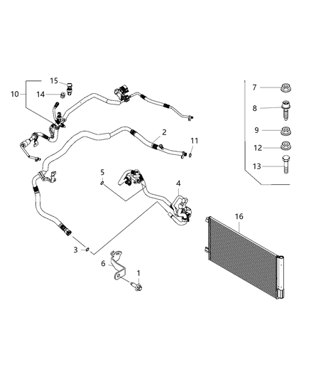 2020 Jeep Renegade A/C Plumbing Diagram 4