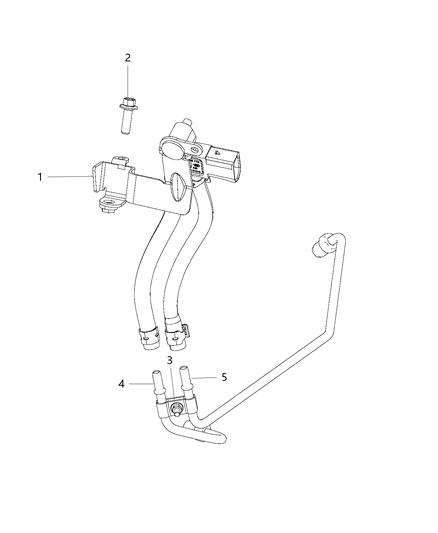 2013 Jeep Grand Cherokee Tube-Pressure Rear Diagram for 68069299AB