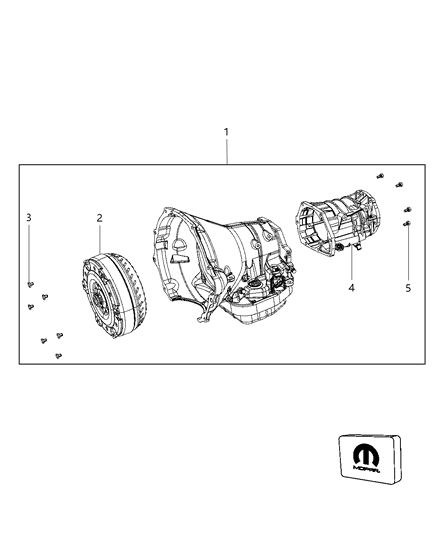 2008 Dodge Ram 2500 Transmission / Transaxle Assembly Diagram 1