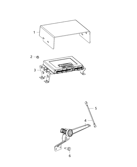 2020 Ram 2500 Air Suspension Module & Sensors Diagram