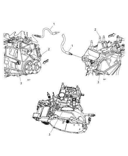 2007 Chrysler Sebring Clutch Crossover Pipe Diagram