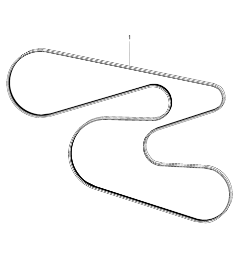 2021 Jeep Compass Belts, Serpentine & V-Belts Diagram