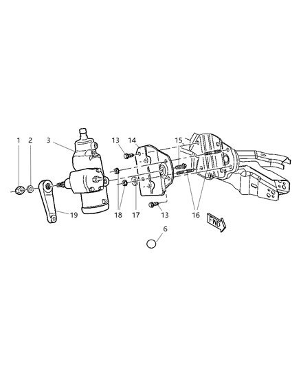 2003 Dodge Ram Van Steering Gear Diagram