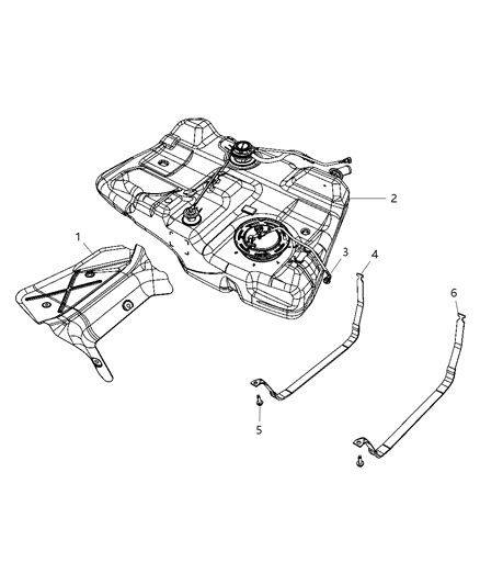 2010 Chrysler Sebring Fuel Tank Diagram for 5273990AA