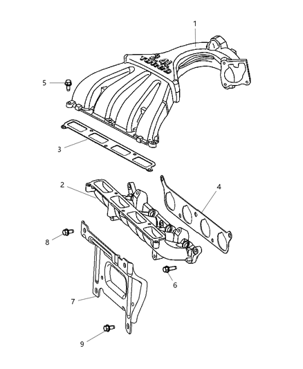 2008 Chrysler PT Cruiser Intake Manifold Diagram 3