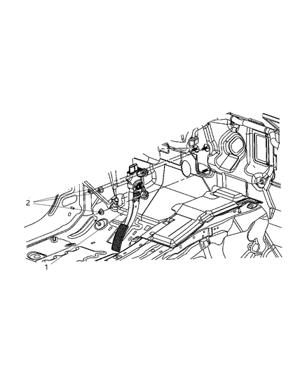 2007 Dodge Caliber Accelerator Pedal Diagram