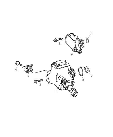 2003 Dodge Sprinter 2500 Screw Diagram for 6104011AA